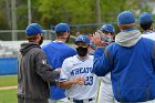 Baseball vs CGA  Wheaton College Baseball vs Coast Guard Academy during game two of the NEWMAC semi-finals playoffs. - (Photo by Keith Nordstrom) : Wheaton, baseball, NEWMAC